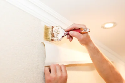Pose de papier peint à Larchant — revêtements muraux et toiles de verre